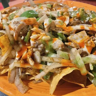 Nachos with Grilled Chicken or Steak