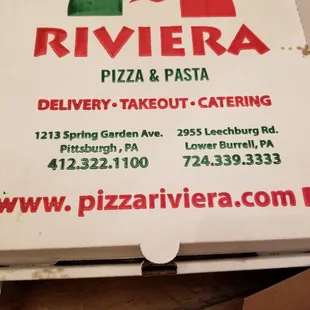 a pizza box