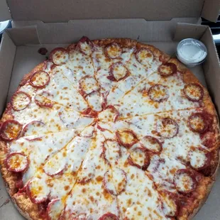 Large pepperoni pizza!!