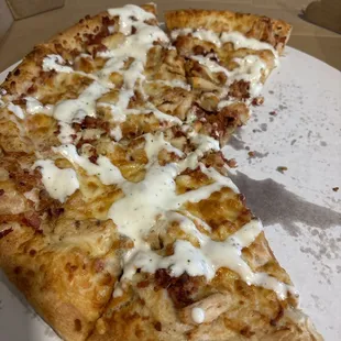 Chicken Bacon Ranch Pizza