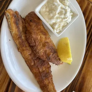 Pickerel- I'm a no frills kinda girl. Just coleslaw. No potato.