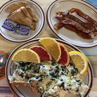 Spinach and Feta Omelette
