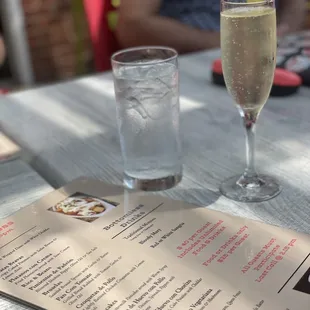 Bottomless mimosas, bloody Mary's or sangria.