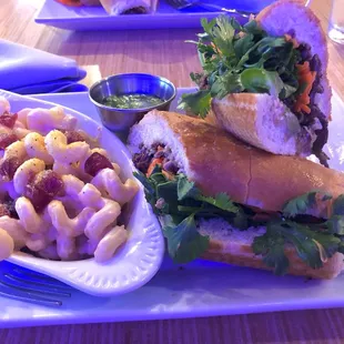 The Churricane with Mac and Cheese. September 2021.