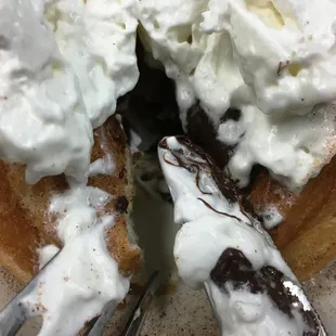 The perfect combination of sexy and cute - the Cronut! Donut/Croissant/Chocolate filling/Whip Cream/Cinnamon/Caramel. You&apos;re welcome.