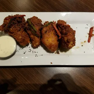 Garlic and pepper chicken wings