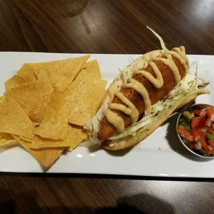 Halibut taco