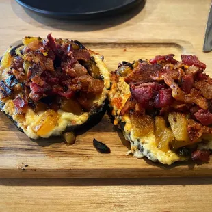 Portobello Mushrooms (pineapple &amp; bacon)