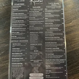 food menu