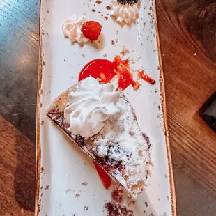 a dessert on a plate