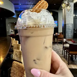 Churro Iced Latte