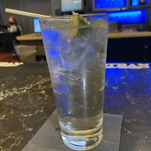 Elderflower gin and tonic