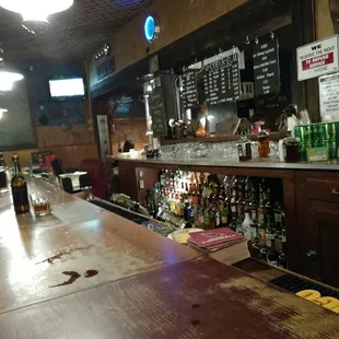 a bar with a lot of alcohol