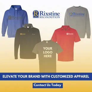 Shop Rixstine for all your customized apparel!