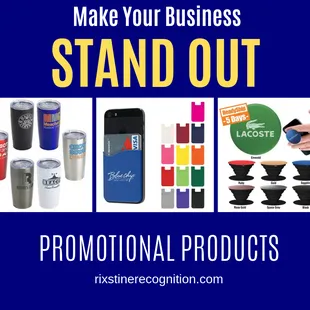 Promotional products boost your brand's awareness and success. Shop at Rixstine for thousands of promotional products.