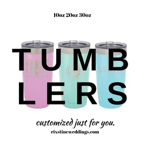 Tumblers are great for promotional branding or simply making a statement as you're sipping on your coffee. Customize your personal tumbler!