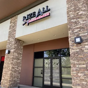 Front of the building