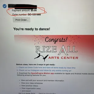 The amount is $0 when I checked out