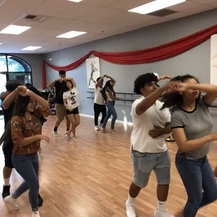 We offer choreography services for weddings, debuts, quinces, and more!