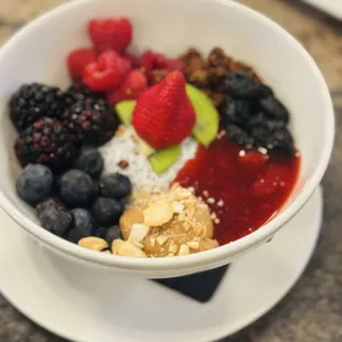 Chia seed pudding bowl