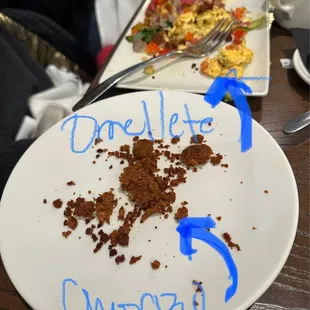 Please check the size of the omelette ( 16 $ ) and the 7 grams of chorizo they gave us post fact.