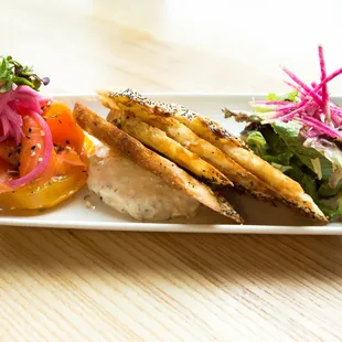 Cold-Smoked Salmon Toast