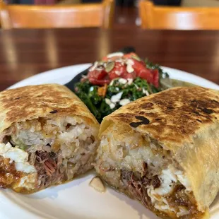 Brisket breakfast burrito