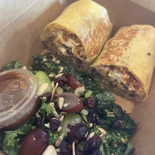 Brisket breakfast burrito