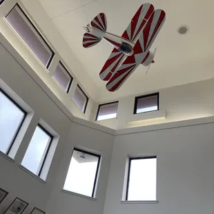 Café interior located inside Jimmy Stewart Airport