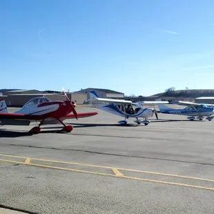 A few planes hanging out at the Jimmy Stewart Airport+