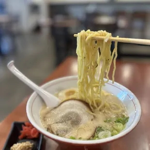 Tonkotsu ramen with egg