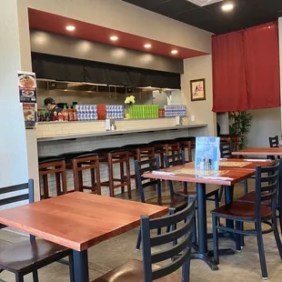 the interior of a restaurant