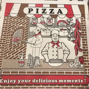 Awesome hot pizza inside