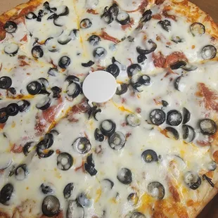 Pepperoni and olive