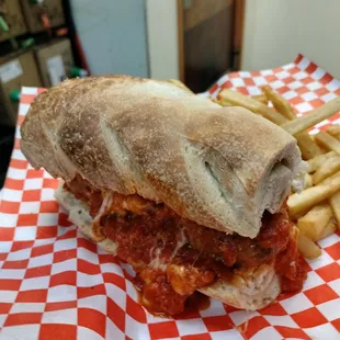 Chicken Parm sandwich