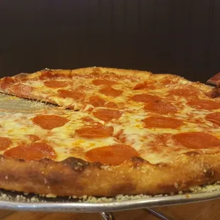 Cheese is cheese. Judge a pizza by its crust and sauce. Sauce is great. Crust is better. Really good pizza.