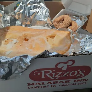 Fried dough/ donuts for dessert.