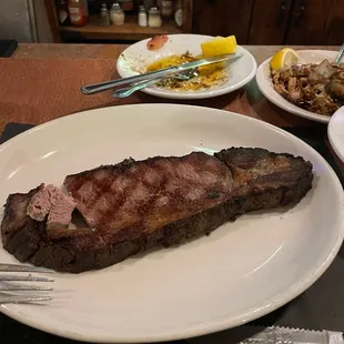 "Grilled pork chop". Disgusting freezer burned meat that most Definitly was not pork.
