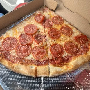 2 slices and a fountain drink for around $8 at lunch!