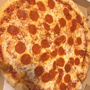 Large pepperoni carry out. $18.14 with tax before tip.