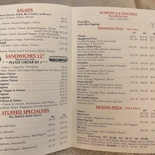 Menu.