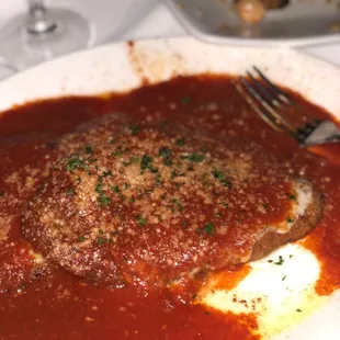 The chicken for the chicken Parmesan!