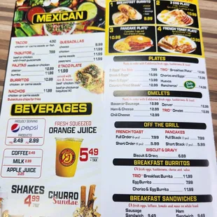 menu, sushi and sashimi