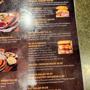 the menu
