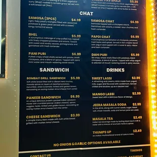 Food Truck Menu