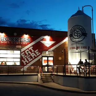 the outside of the building