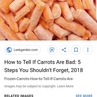 Proof of when carrots go bad, looks like what they gave me