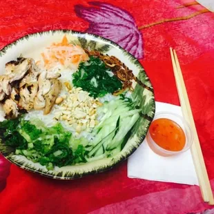 Chicken Noodle bowl we also have Beef and Shrimp

We also have Chicken, Beef and Shrimp chow mein