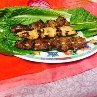 Chicken of Beef on a Stick
