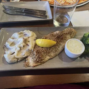 Walleye dish was delicious.